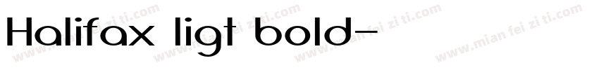Halifax ligt bold字体转换